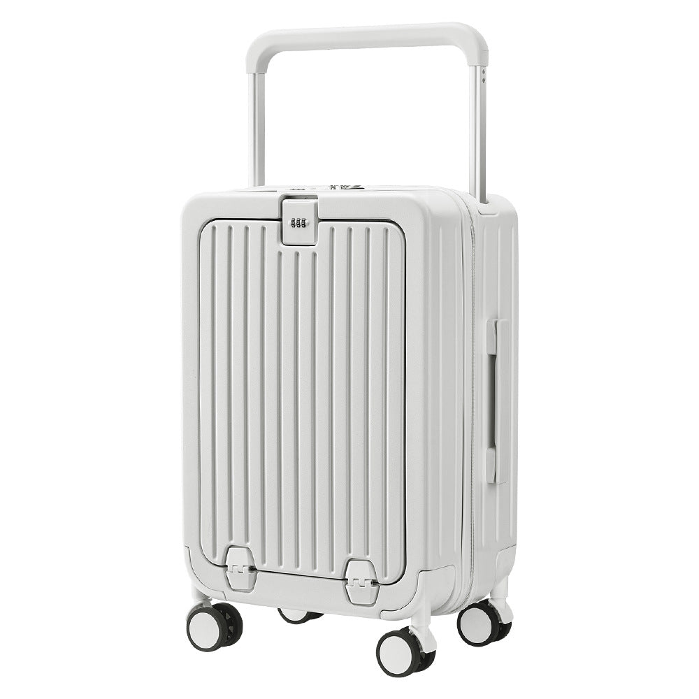 Front open suitcase universal wheel