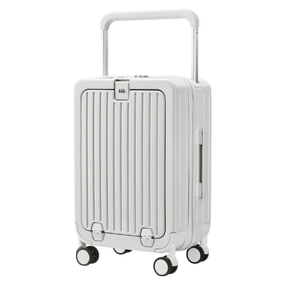 Front open suitcase universal wheel
