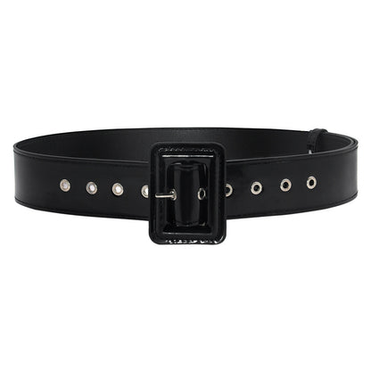 Fashion patent leather wide waist seal