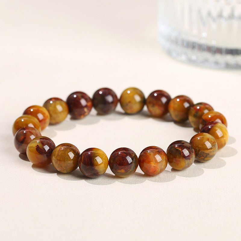 7A Natural Yellow Peterstone Bracelet
