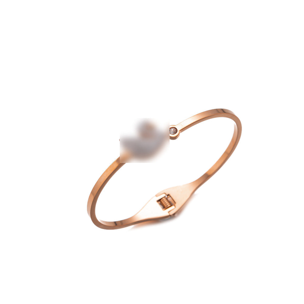 Non-Fading Titanium Steel Minimalist INS-Style Bracelet