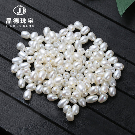 4-5Mm natural white freshwater macroporous pearl