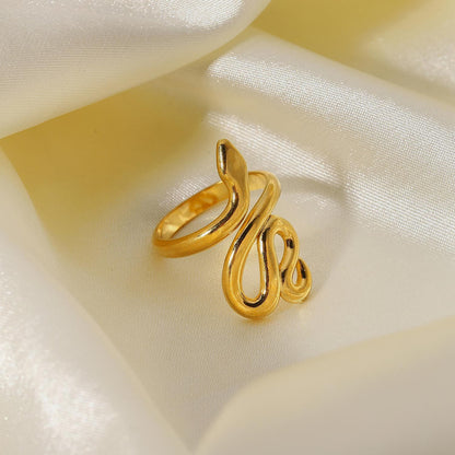 Anillo abierto serpiente 