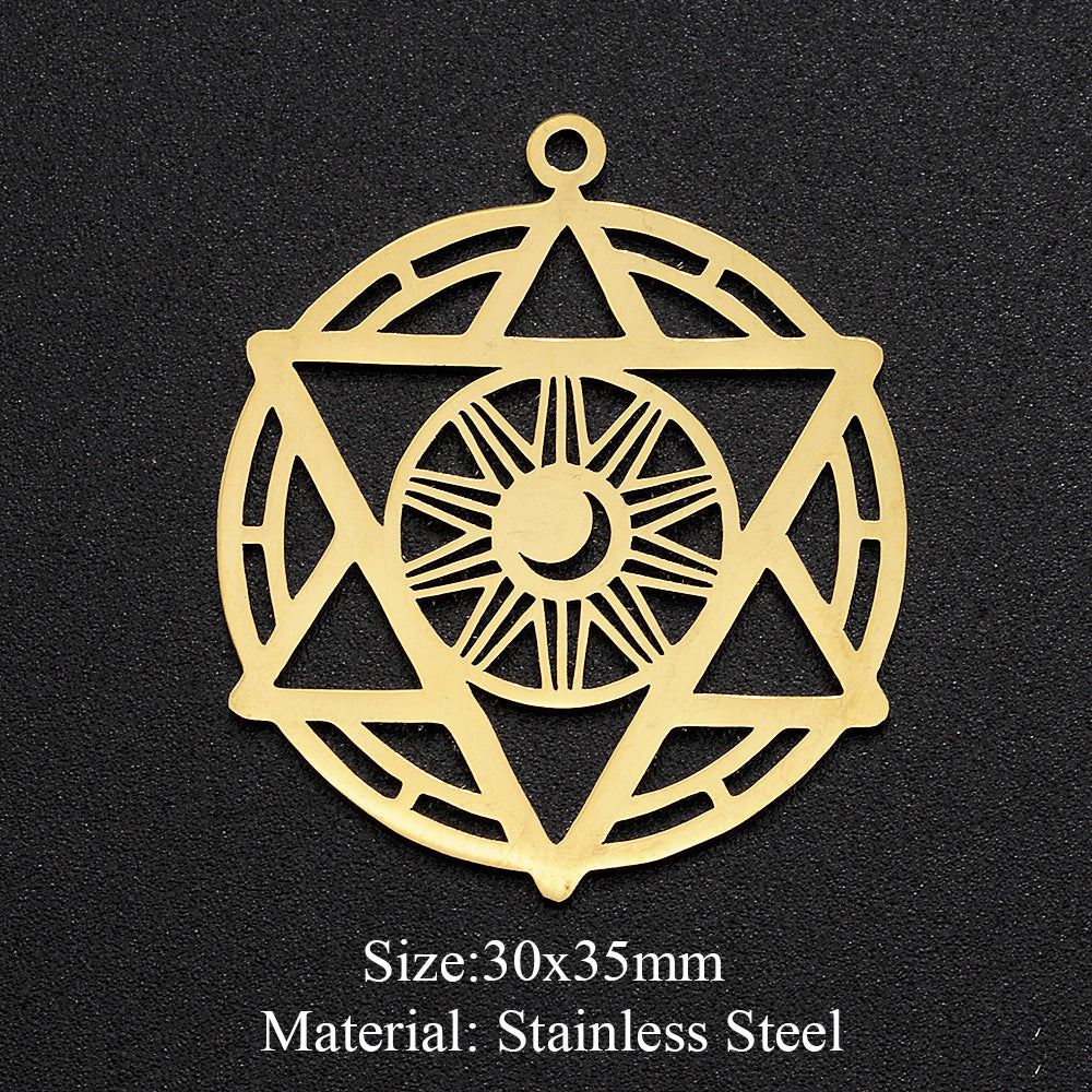 5 pcs/pack moon geometry accessories DIY pendant