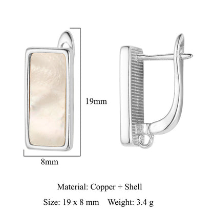 Round shell women's ear buckle