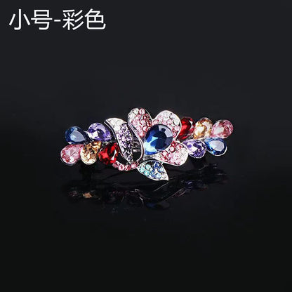 Rhinestone Tulip Spring Clip
