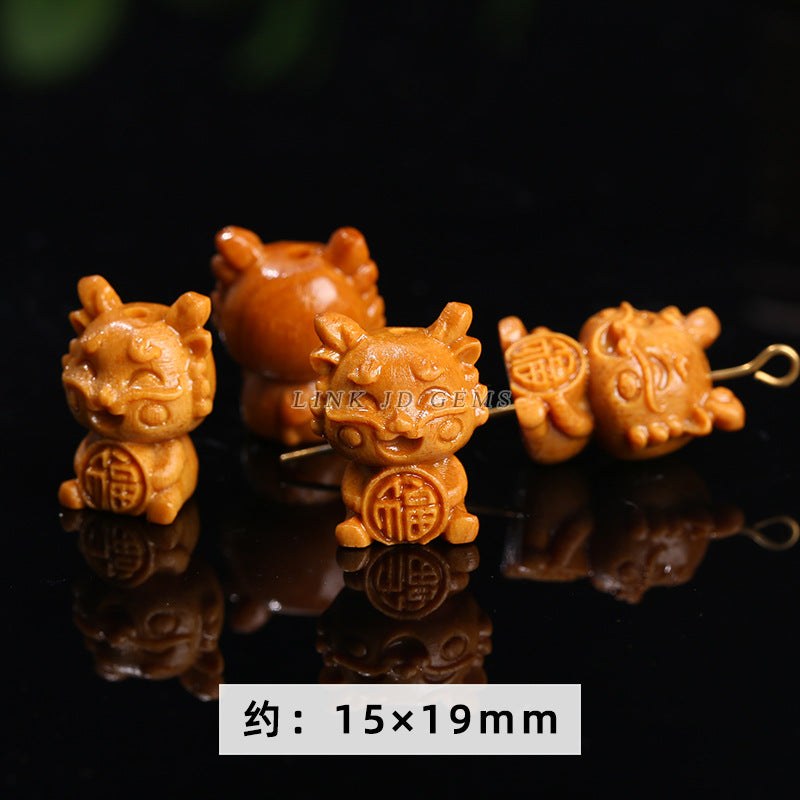 Barbie sandalwood Sanbao Longfu Longyuan Baolong carving accessories
