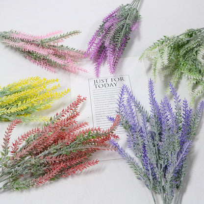 Simulation flower 5 fork lavender flocking fake plant