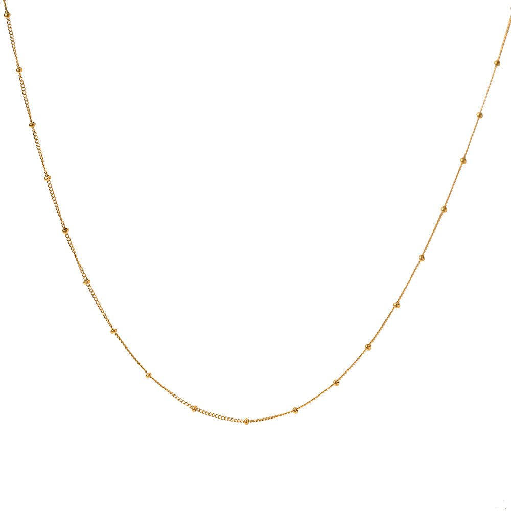 Stainless steel bead necklace