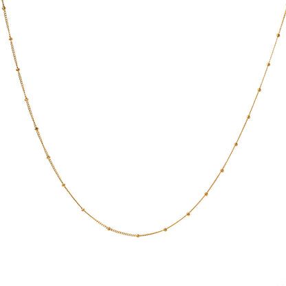 Stainless steel bead necklace