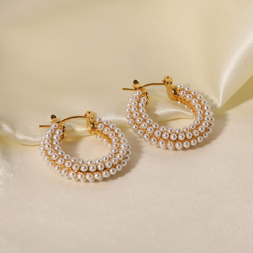 Pearl earrings jewelry