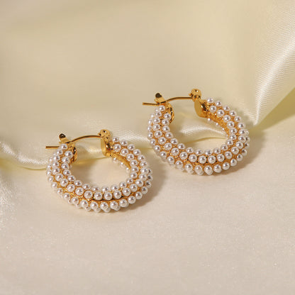 Pearl earrings jewelry