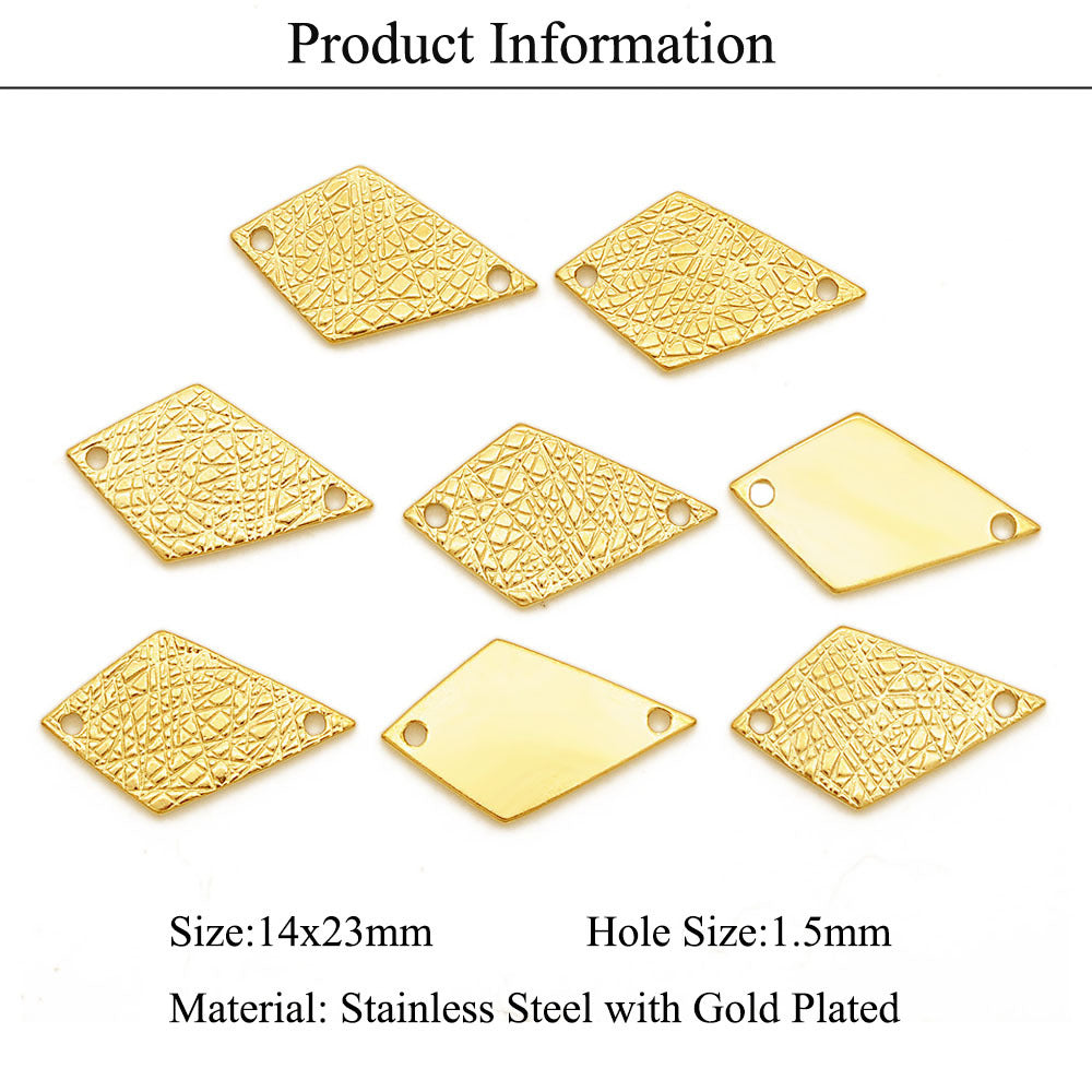 3 pcs/titanium steel leaf pendant accessories