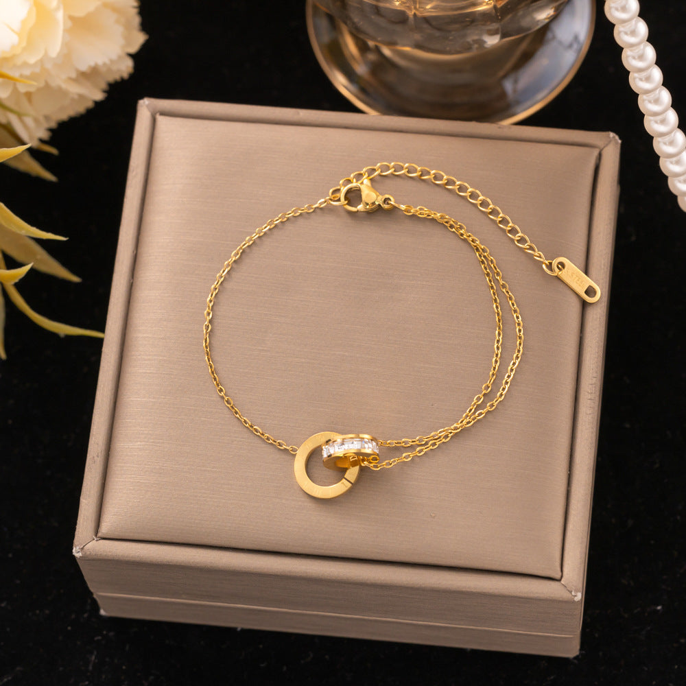 18K Gold Titanium Steel Bracelet