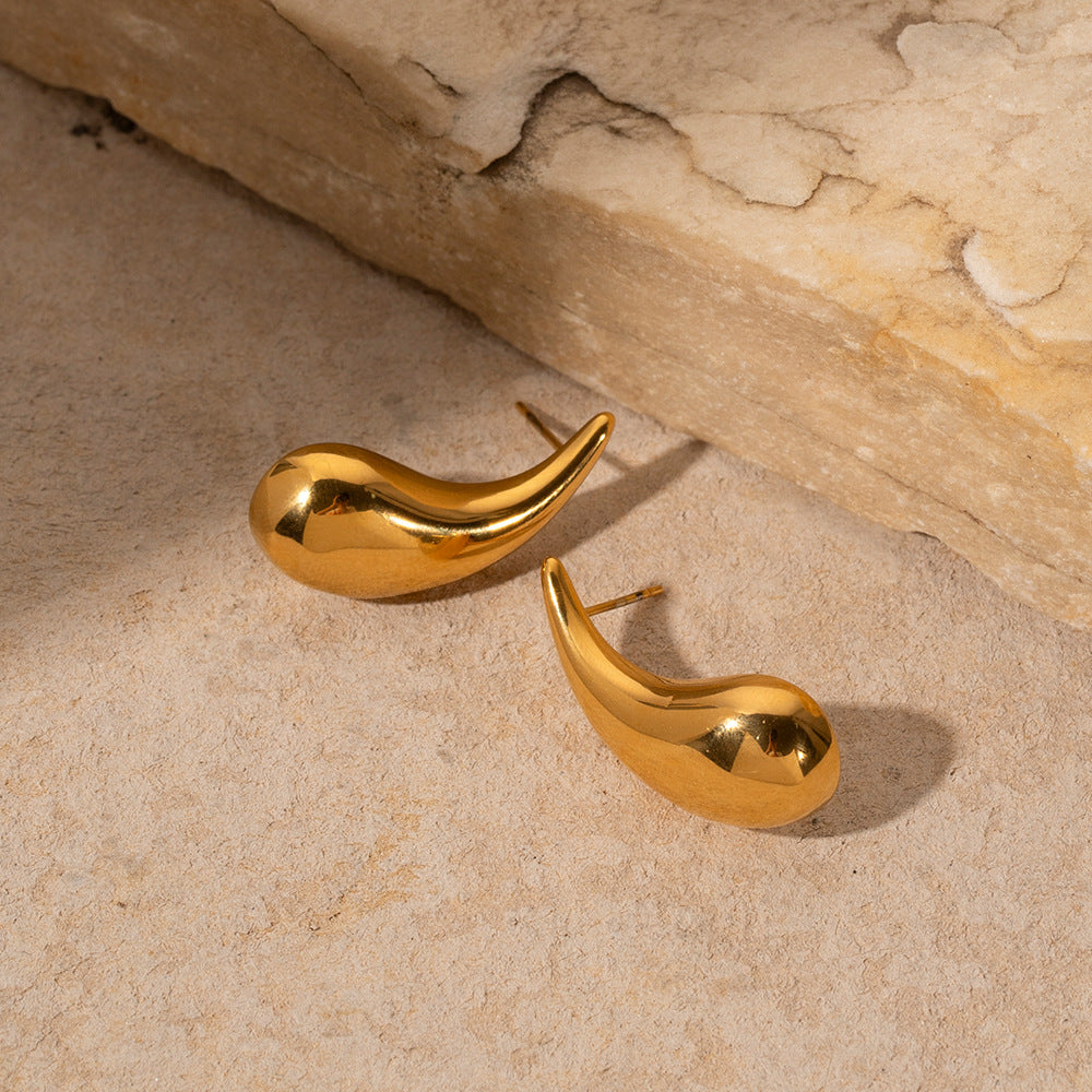 18k gold teardrop earrings