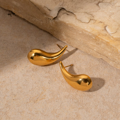 18k gold teardrop earrings