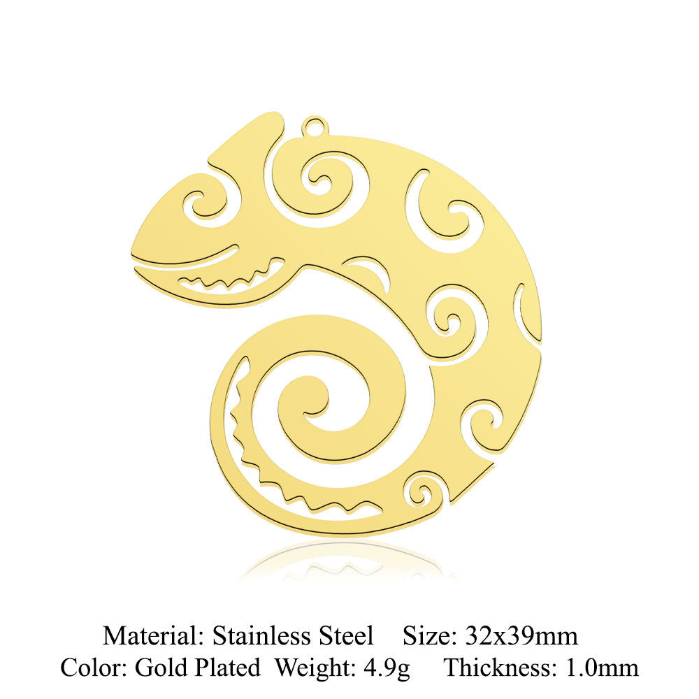 5 pcs/pack Hummingbird Moth Titanium Steel Pendant