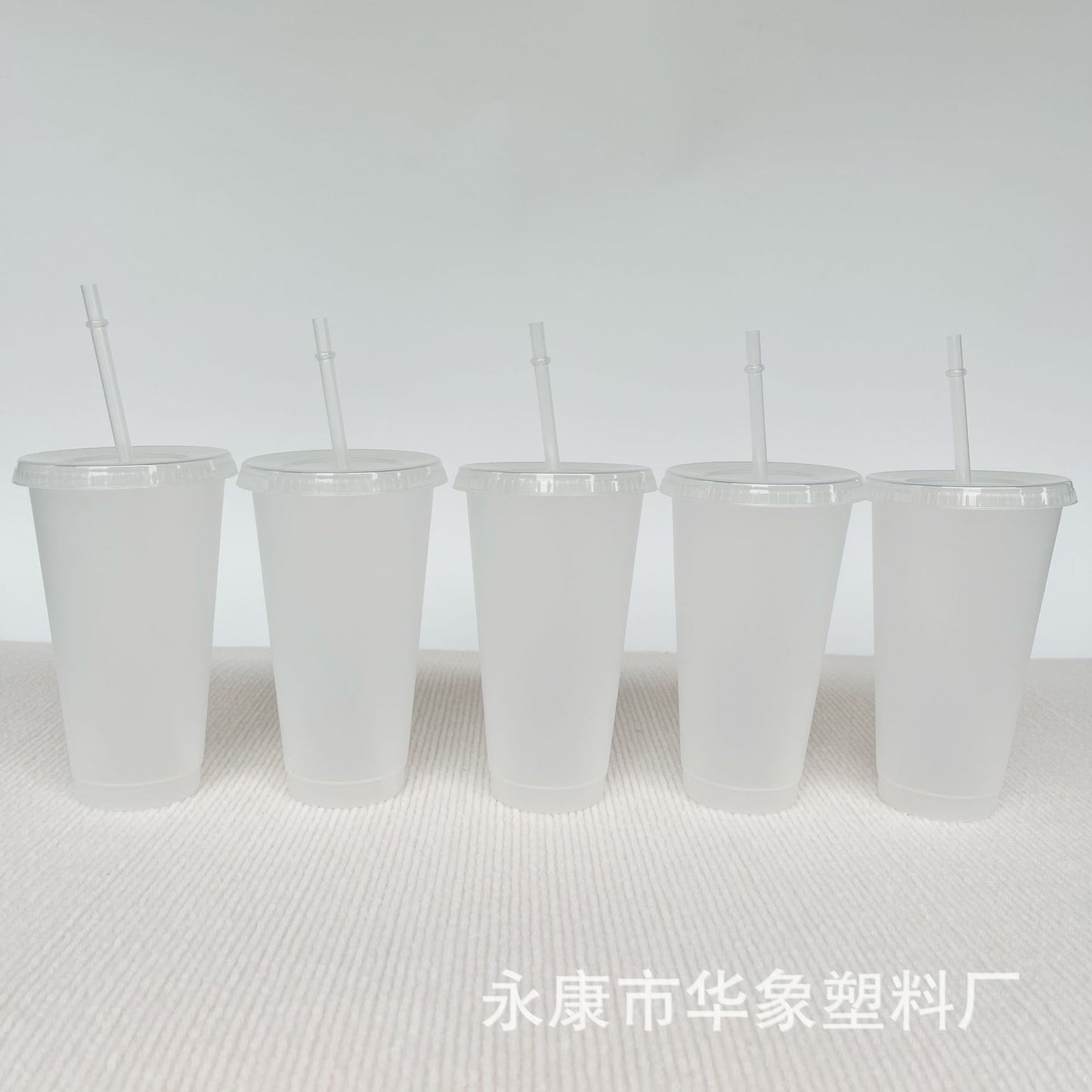 710 single layer transparent plastic coffee straw cup