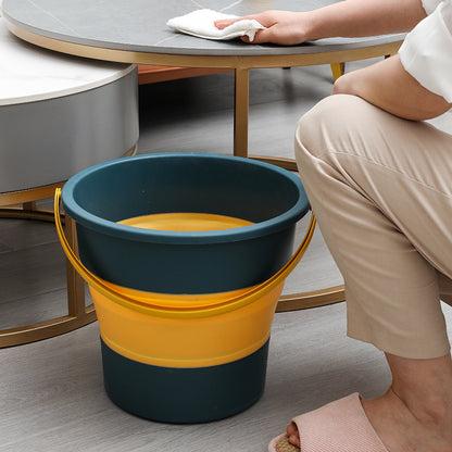 Folding Bucket Expandable Portable Plastic Silicone Bucket