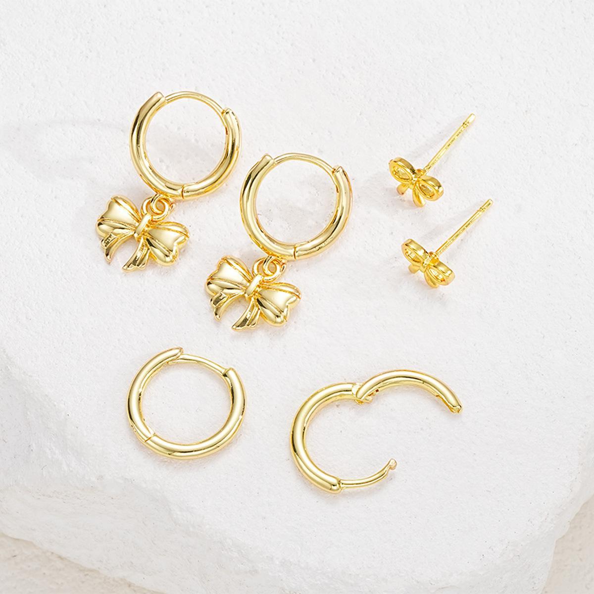Bow Stud Earring Set