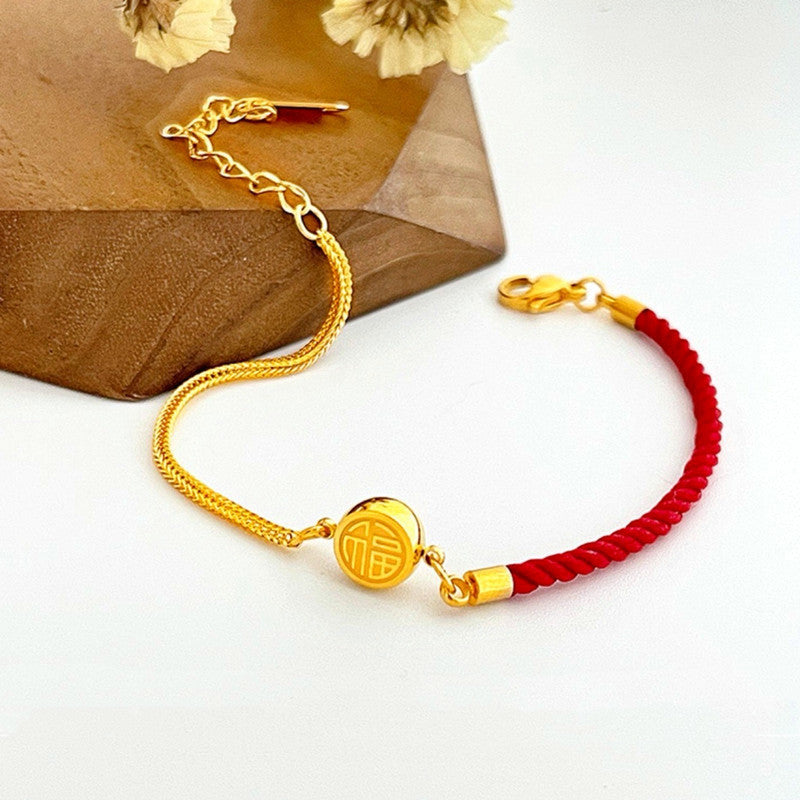 Women's Titanium Steel Adjustable Pull Bracelet (Non-Fading)