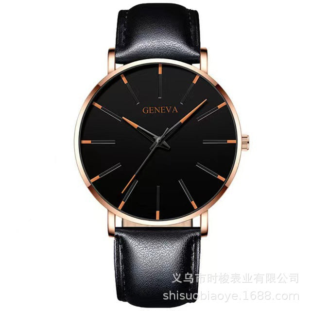 Geneva Fashion Thin Men's Quartz Watch