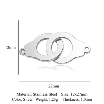 5 pcs/titanium-covered steel pendant map tree of life connection accessories