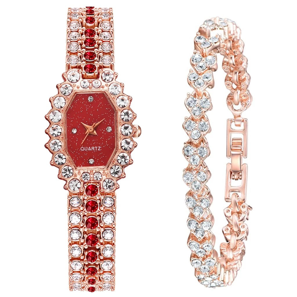Colorful Rhinestone Starry Sky Women's Quartz Watch
