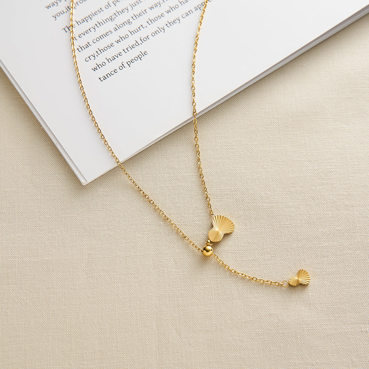 Stainless Steel Gourd Tassel Necklace