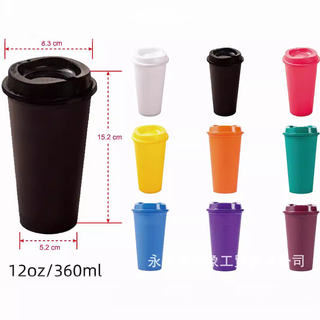 Colorful 12zo coffee cup
