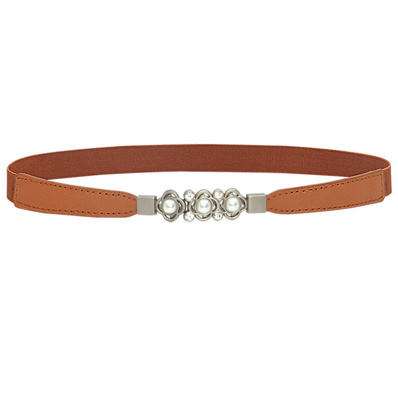 fashion Black elastic small belt