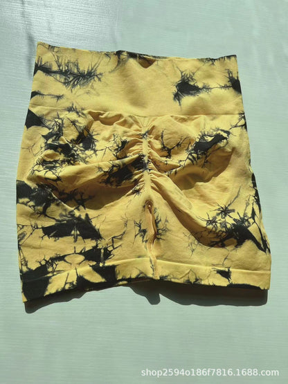 Leggings deportivos tie-dye sin costuras 