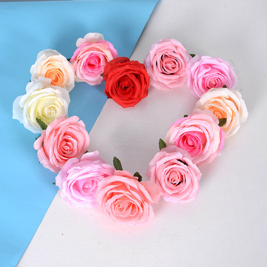 Simulation big rose flower head