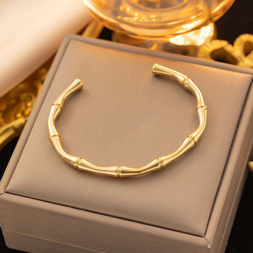 Non-Fading Titanium Steel Minimalist INS-Style Bracelet