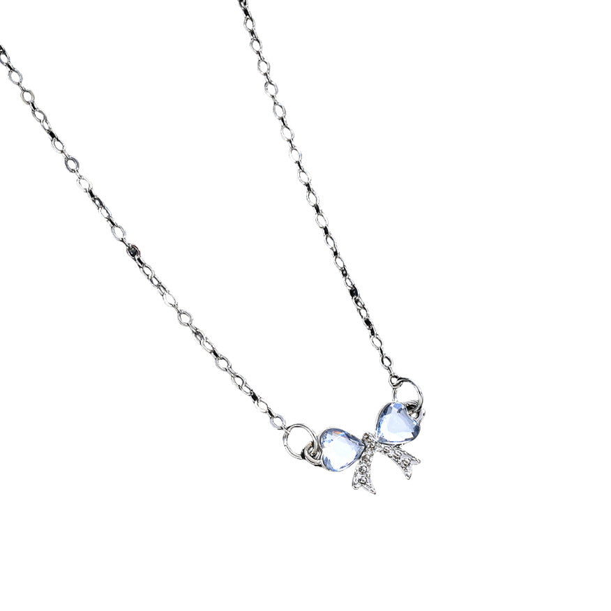 Zircon Bow Necklace