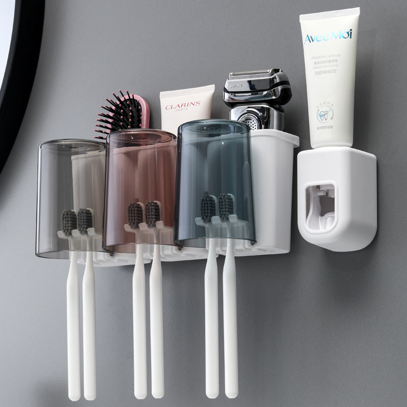 Juego de portacepillos de dientes de pared 