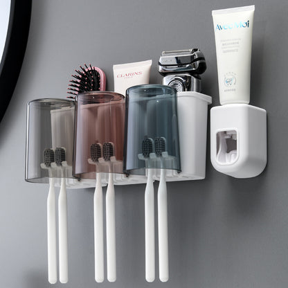 Juego de portacepillos de dientes de pared 