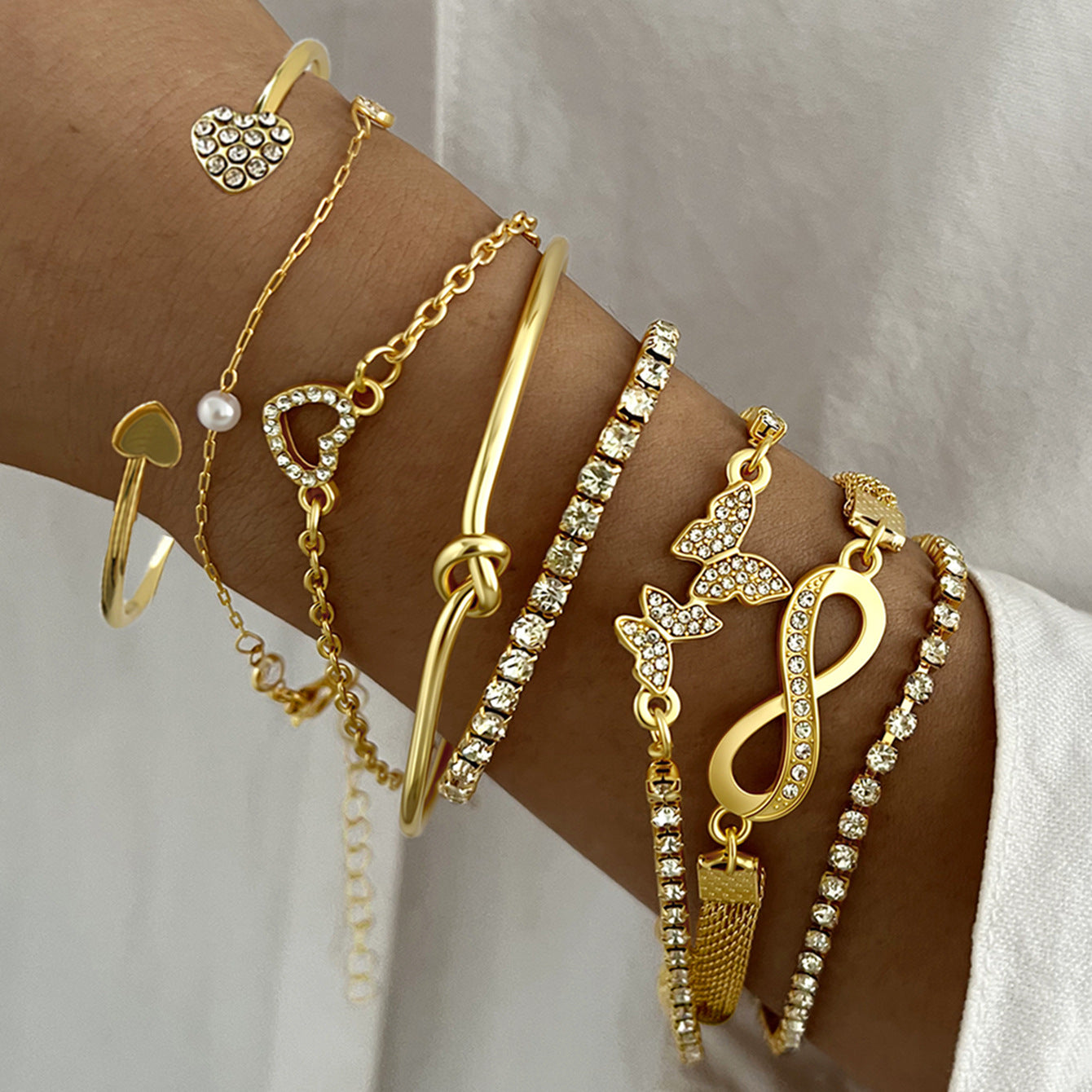 Butterfly Knot Bracelet Set