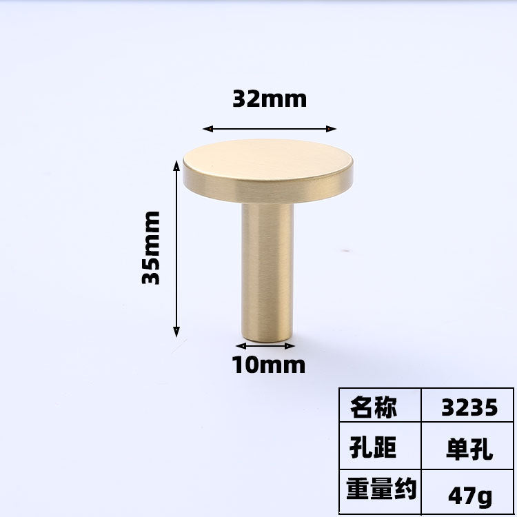 Brass cabinet handle