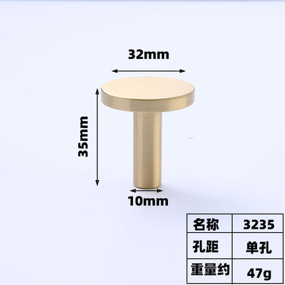 Brass cabinet handle