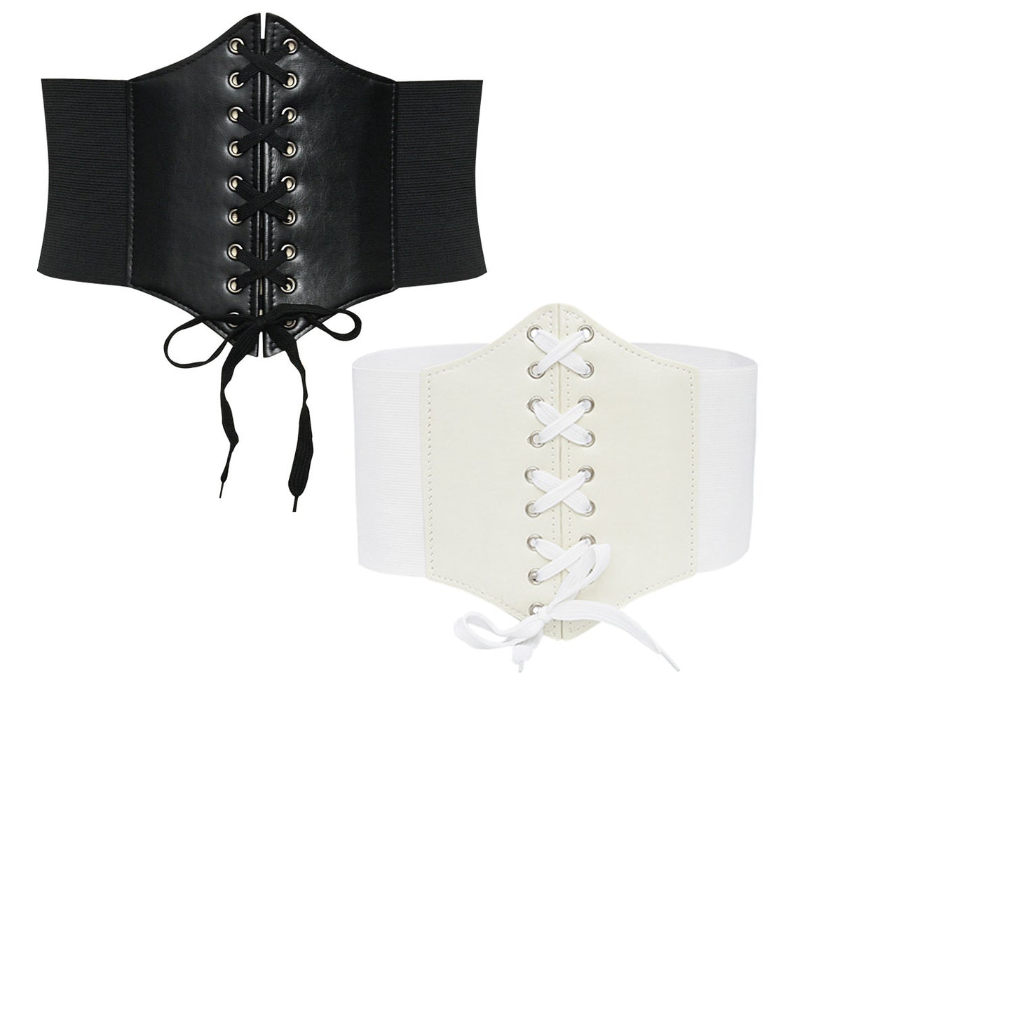 Elastic waist width belt