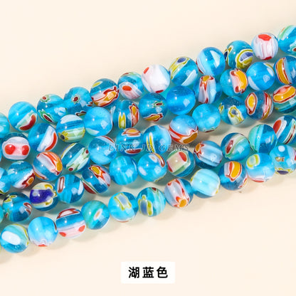 Perlas sueltas de pétalos esmaltados de colores de 6/8/10 mm 