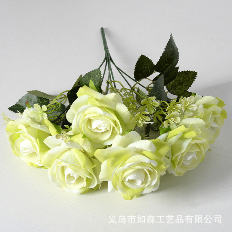 Artificial flower 7 heads Aisha rose