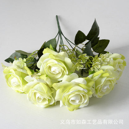 Artificial flower 7 heads Aisha rose