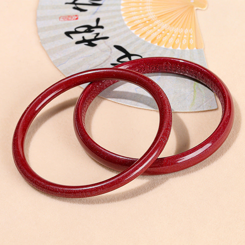 Cinnabar Heart Sutra Bracelet