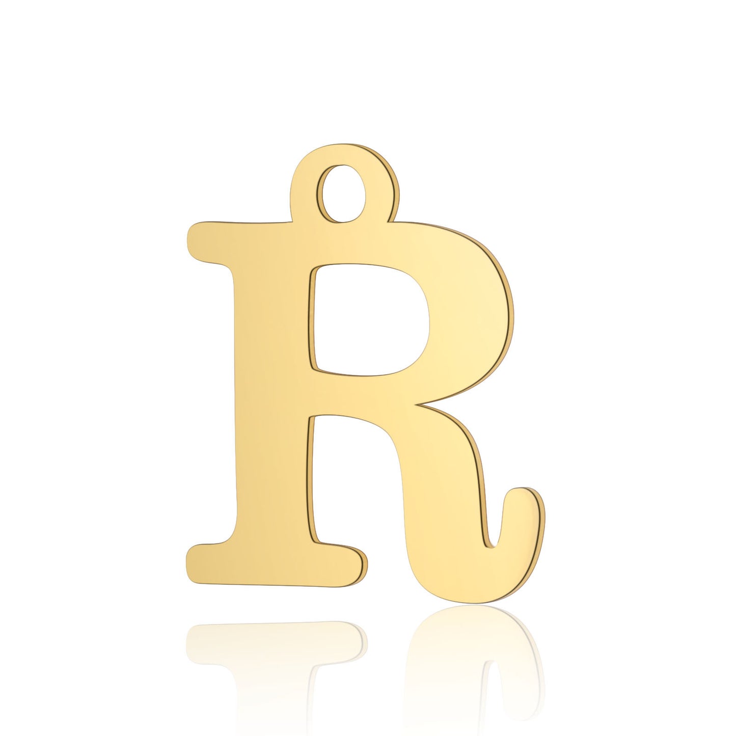 5 pcs/bag letter titanium steel letter pendant