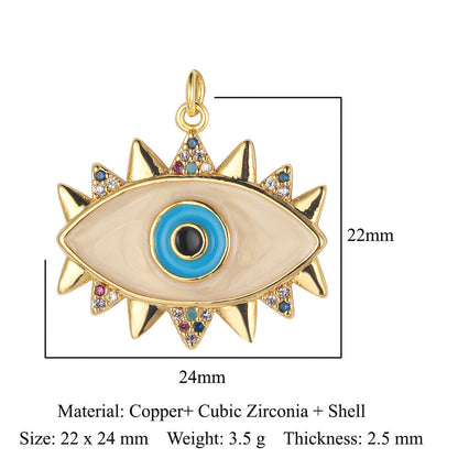 3 pcs/pack butterfly copper zircon angel pendant.