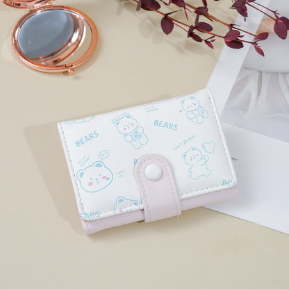 Girl wallet short cartoon