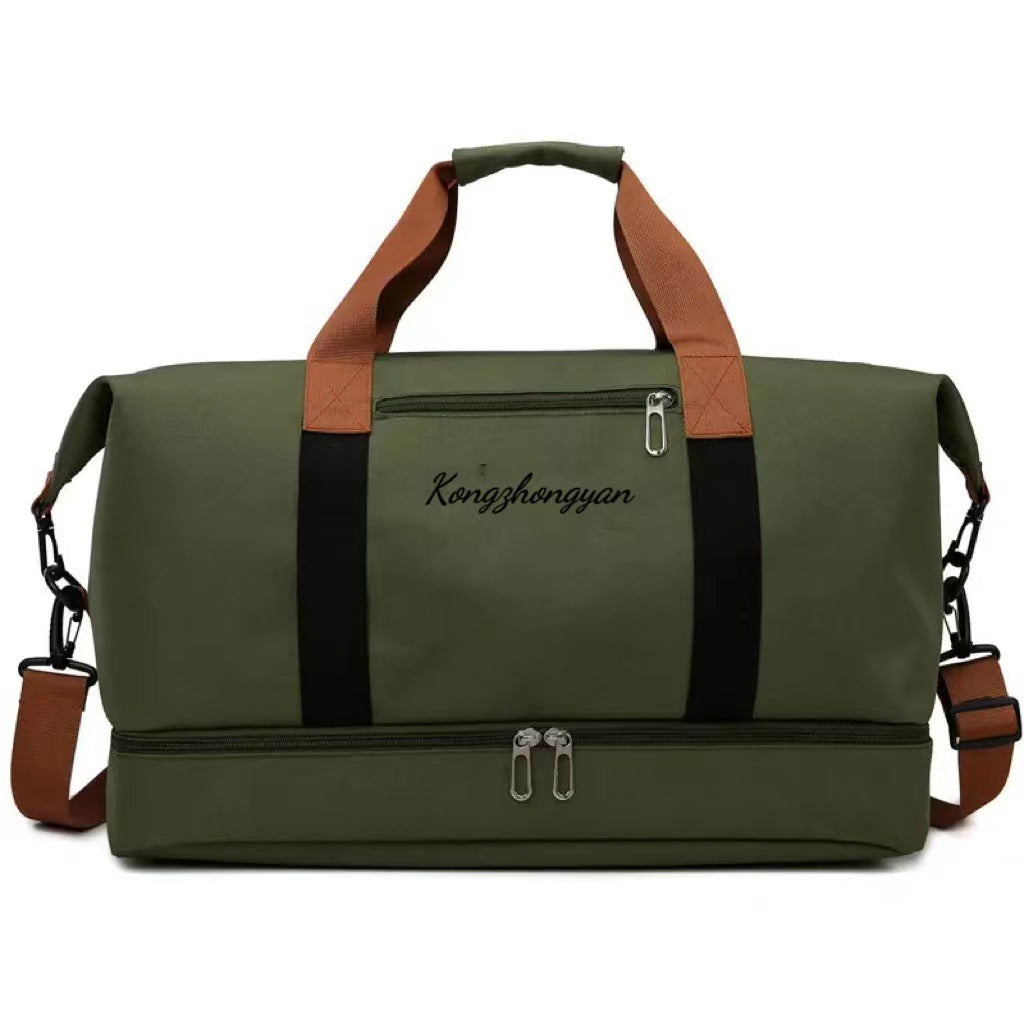 Dry and wet separation leisure travel bag