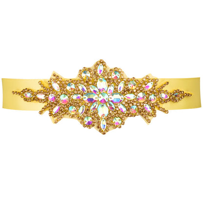 Rhinestone Decal Pearl Belt